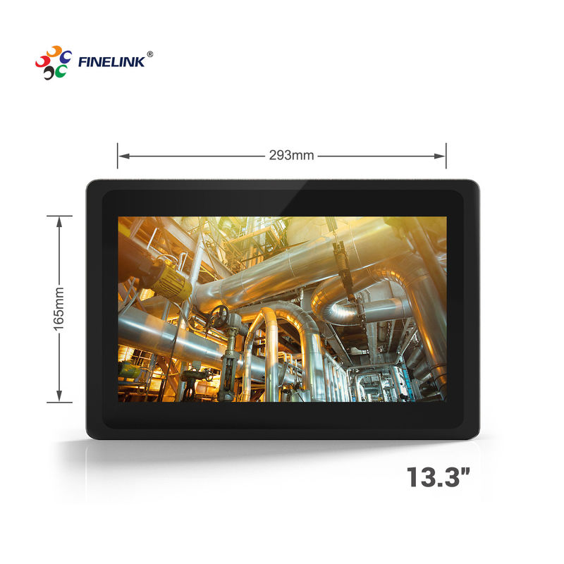 13.3 pouces PC de panneau industriel IP65 industriel tout en un PC avec cadre métallique