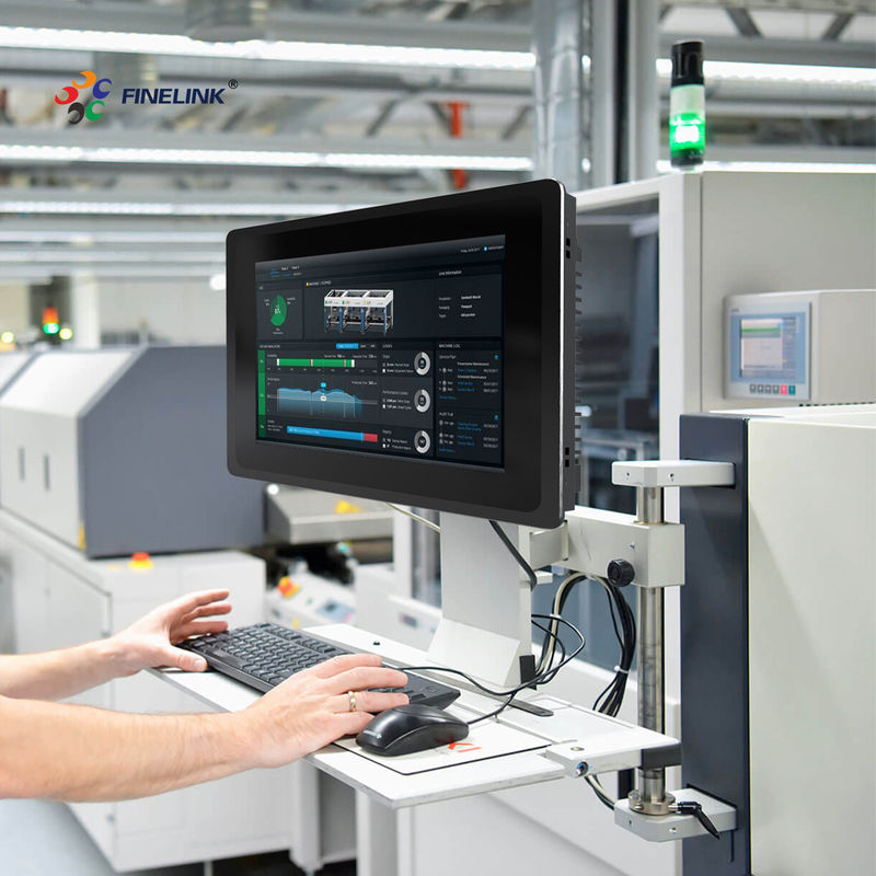 13.3 pouces PC de panneau industriel IP65 industriel tout en un PC avec cadre métallique