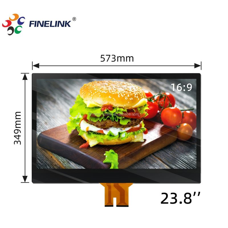 23.8 pouces Industrial Waterproof EETI Solution PCAP Anti-Glare Glass LCD Pour le PC Affichage écran tactile
