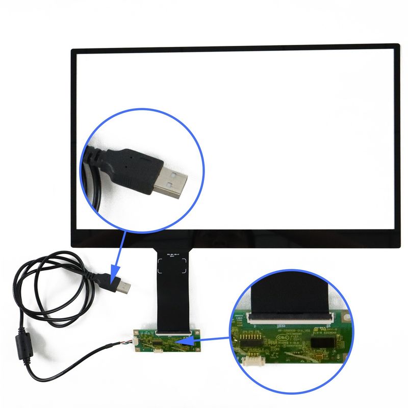 15.6 pouces petit écran tactile USB capacitif pour le système d'exploitation Wins