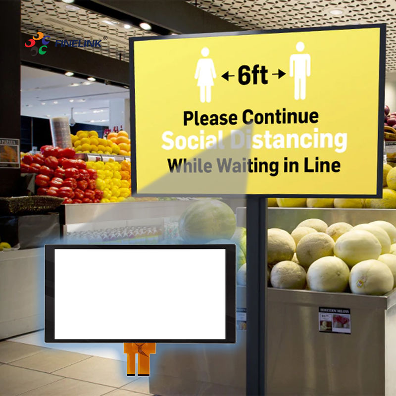 27 pouces G G EETI/ILITEK Panneau tactile capacitif pour kiosque publicitaire monté sur le mur