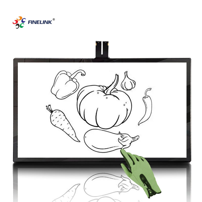 32-55 pouces FINELINK écran tactile LCD écran tactile PCAP noir écran tactile d'éducation capacitive