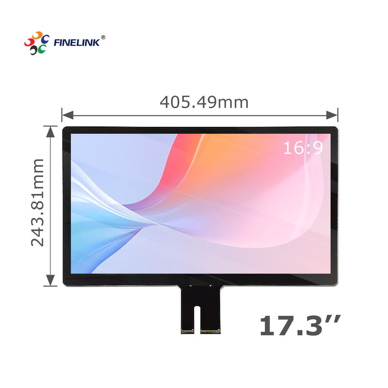 Panneau tactile capacitif multipoint 17,3 pouces G G pour affichage LCD du terminal bancaire