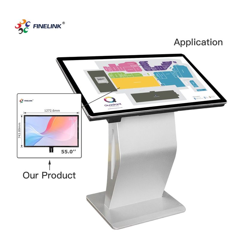 32-86 pouces Tactile personnalisé Multi-point USB/I2C/RS232 Interface Grand PC Panneau capacitif