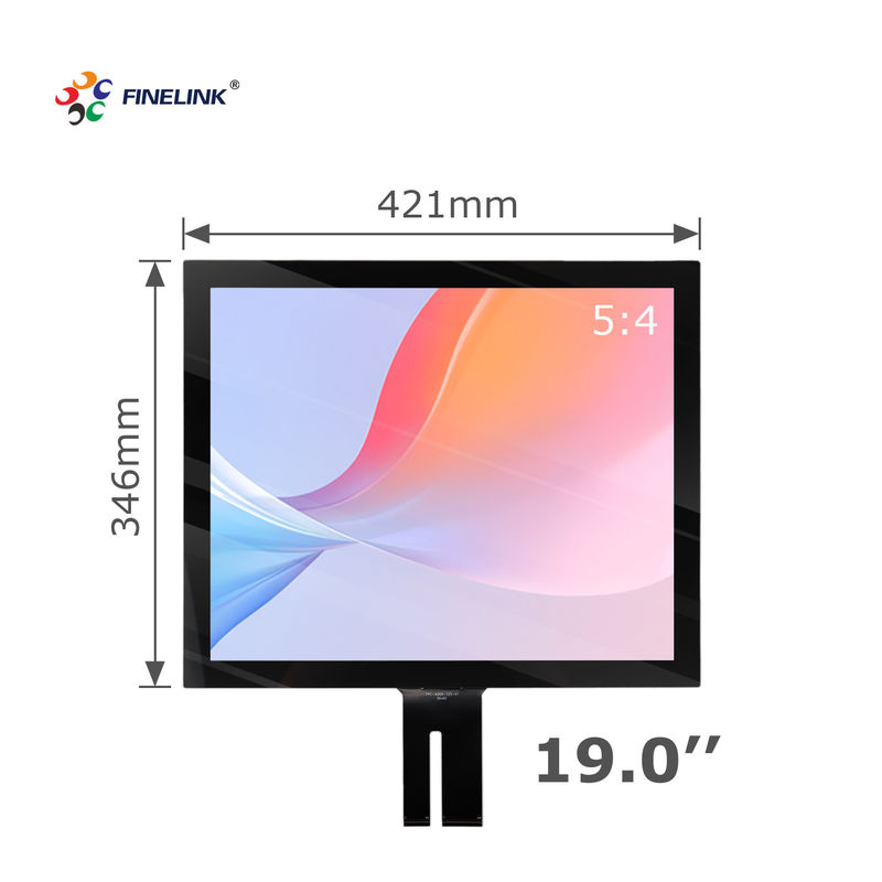 Service OEM personnalisé 19 pouces G G G Affichage LCD capacitif Écran tactile pour terminal bancaire