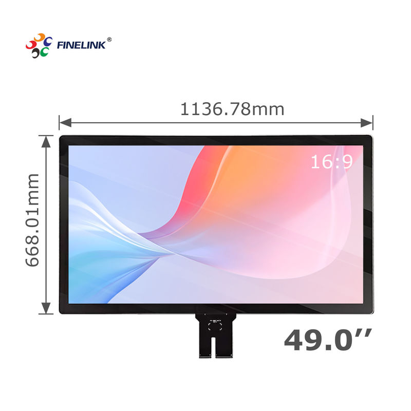 49 pouces IP65 étanche au toucher multi-touch USB/I2C/RS232 Interface Grand panneau tactile capacitif pour kiosque