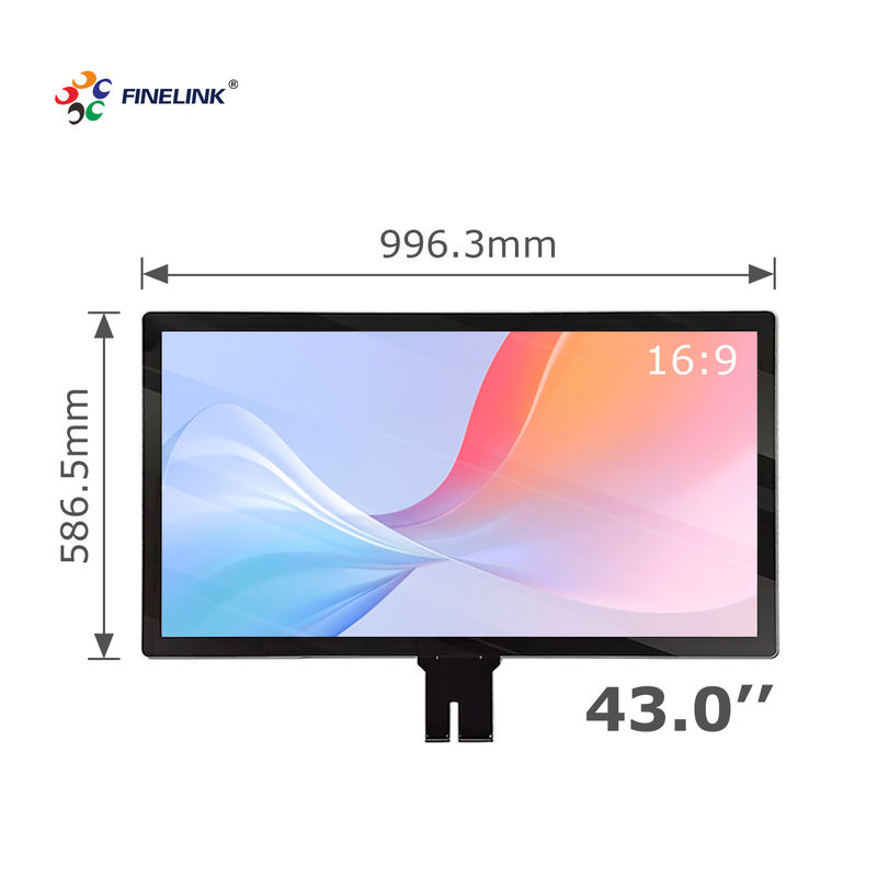 Panel tactile capacitif de 43 pouces avec support multi-touch avec service R & D / OEM / ODM de 12 ans