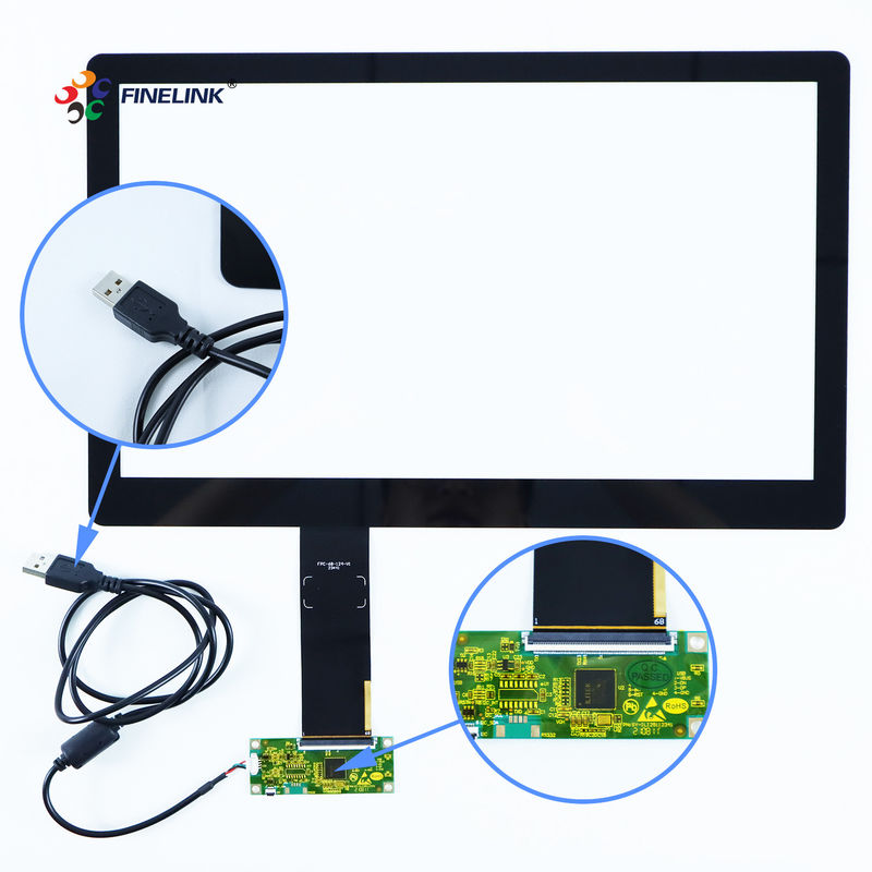 Panneaux d'écran tactile capacitifs projetés USB multi-touch personnalisés de 7 à 86 pouces