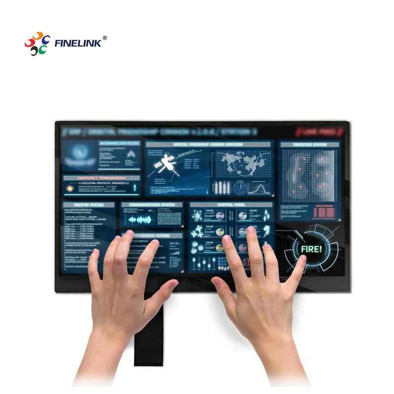 Interface USB I2C multi-touch PCAP GG 15,6 pouces Panneau tactile capacitif pour le moniteur de point de vente