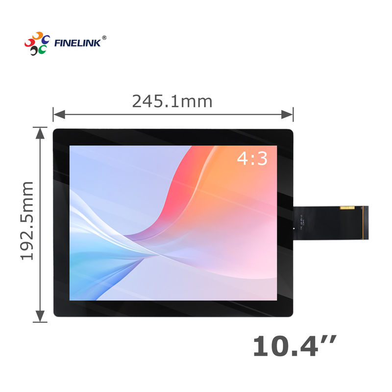FINELINK 10.4 Panneau tactile capacitif projeté Système de commande industrielle HMI 12,1 pouces