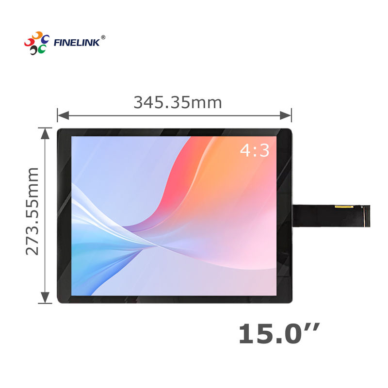 Panneau d'écran tactile LCD imperméable à l'eau 14 15 17 pouces avec solution tactile EETI/ILITEK/SIS