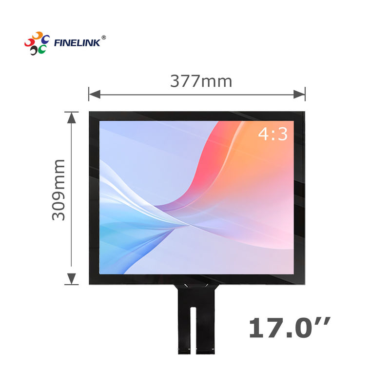 Panneau d'écran tactile LCD imperméable à l'eau 14 15 17 pouces avec solution tactile EETI/ILITEK/SIS