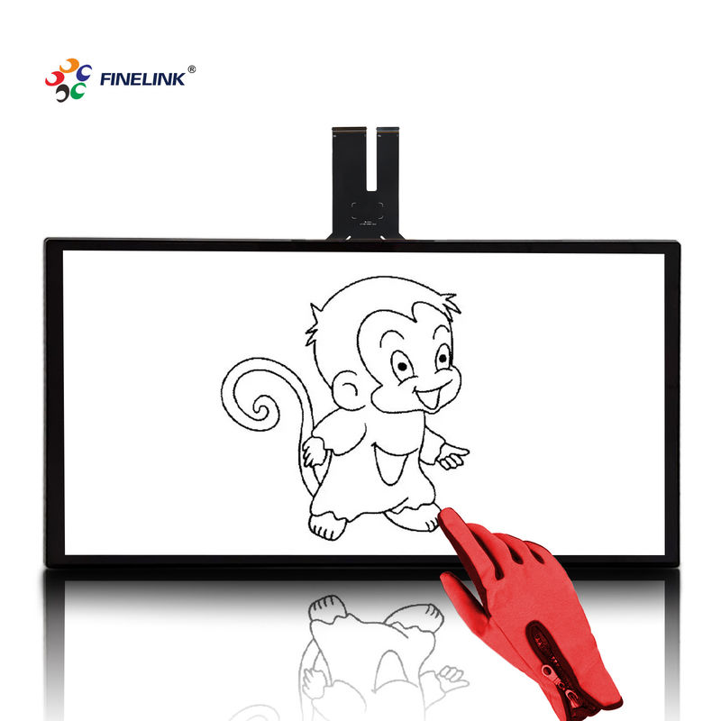 Kit de superposition d'écran tactile multipoint de 27 pouces pour écran tactile projeté Hmi Lcd usb sur mesure