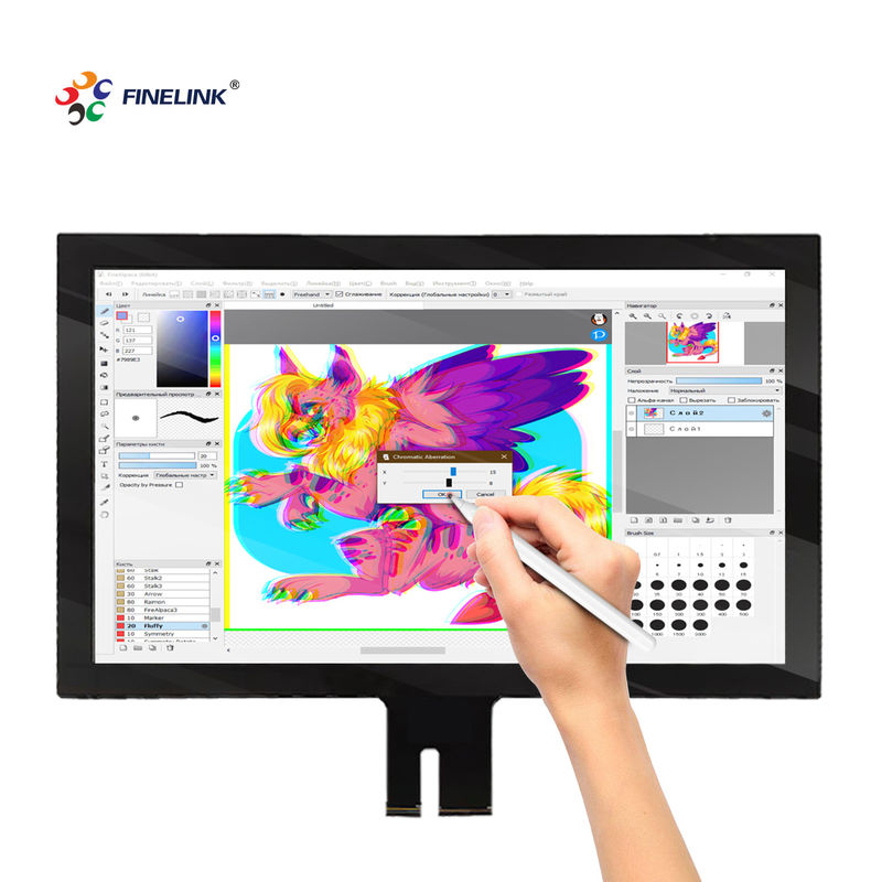 19.5 pouces G G Multi Touch personnalisé Panneau d'écran PCAP USB IIC avec touche multipoint