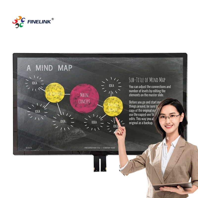Panneau tactile multipoint 55 pouces G G avec grand écran LCD et IC FPC en verre